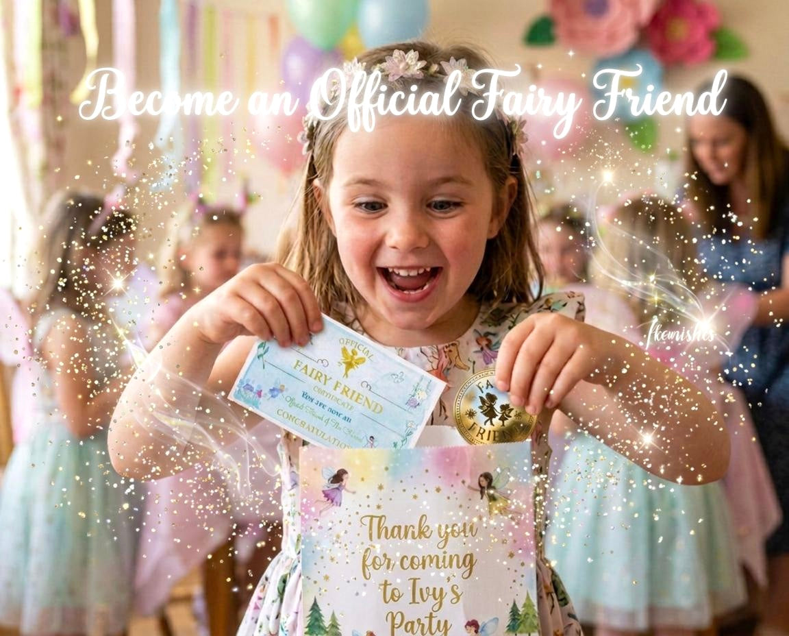 FAIRY FRIEND Certificate! Fairy Reward for Fairy Penpal, Fairy Letters, Good Behaviour- Fairy Gift