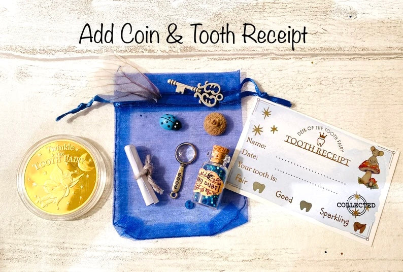 Tooth Fairy Kit With Tooth Fairy Gifts. PersonalIsed Tooth Fairy Letter. Tooth Fairy Set with Fairy Gold Coin, Fairy Dust (1st Tooth Fairy)