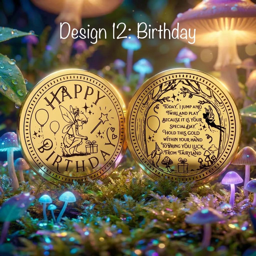 Fairy Gold Coin- Gift from the Tooth Fairy, Dummy Fairy or Garden Fairies!
