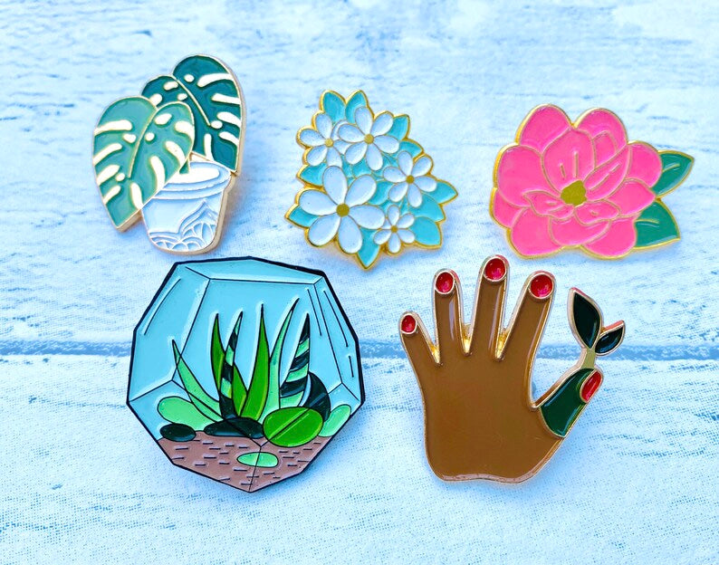 Plant Lover Enamel Pin! Funny Plant Gift- Crazy Plant Lady Badge Lapel