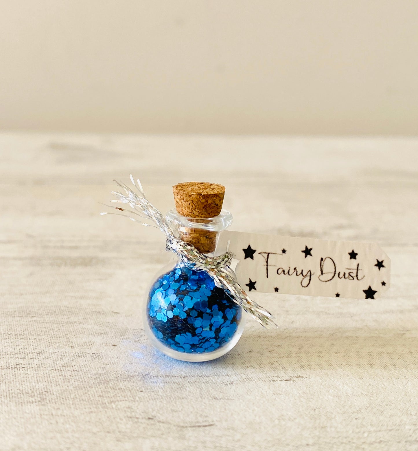 Fairy Dust Bottles with Fairy Wings perfect gift from the Tooth Fairy or Fairy Party Bag Fillers / Wedding Favours -mini Fairy Dust Bottles