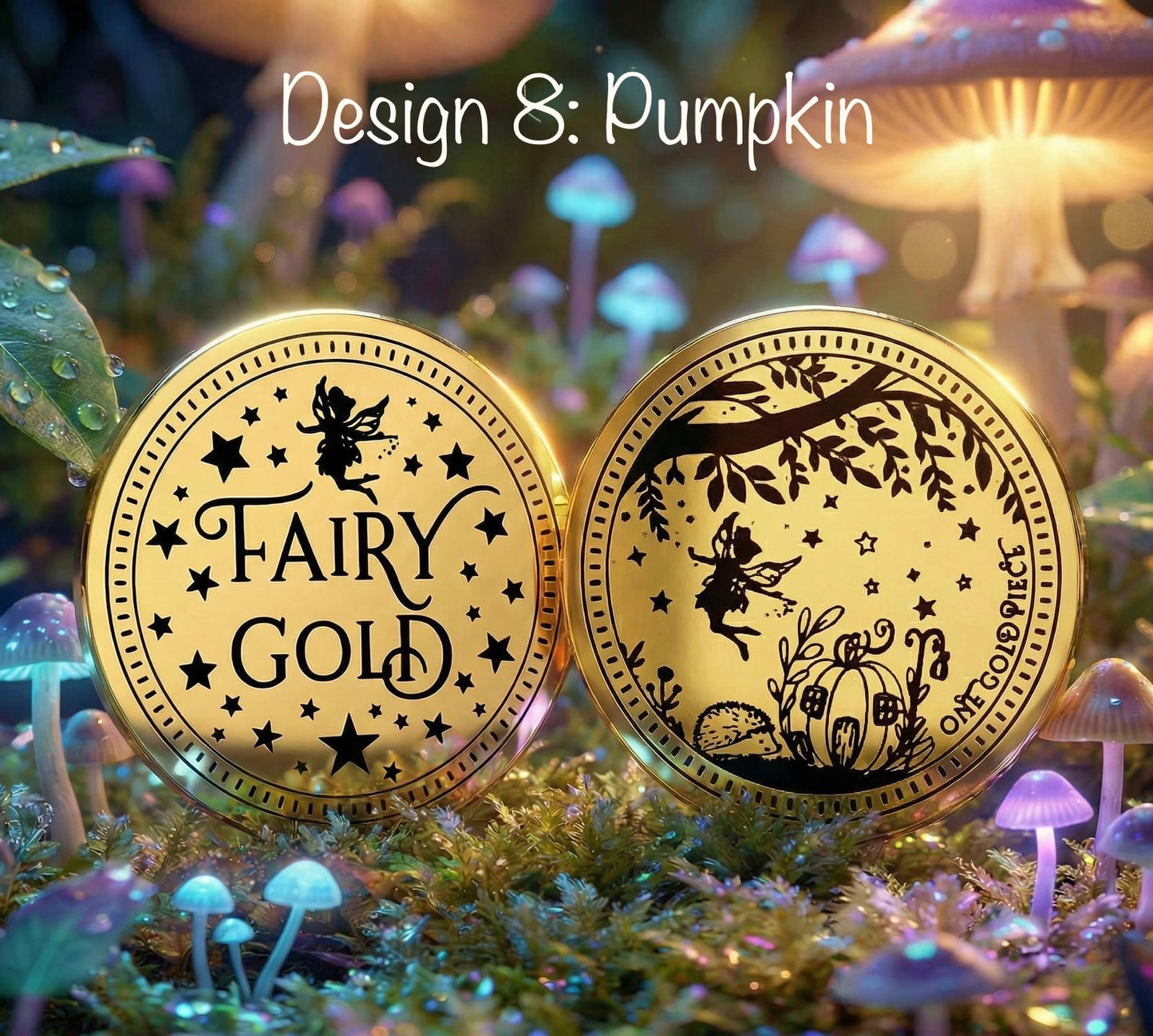 Fairy Gold Coin- Gift from the Tooth Fairy, Dummy Fairy or Garden Fairies!