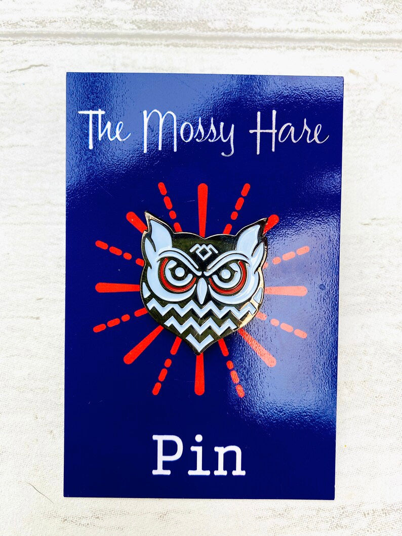 Twin Peaks Enamel Pin- Badge Lapel & Twin Peaks Stickers