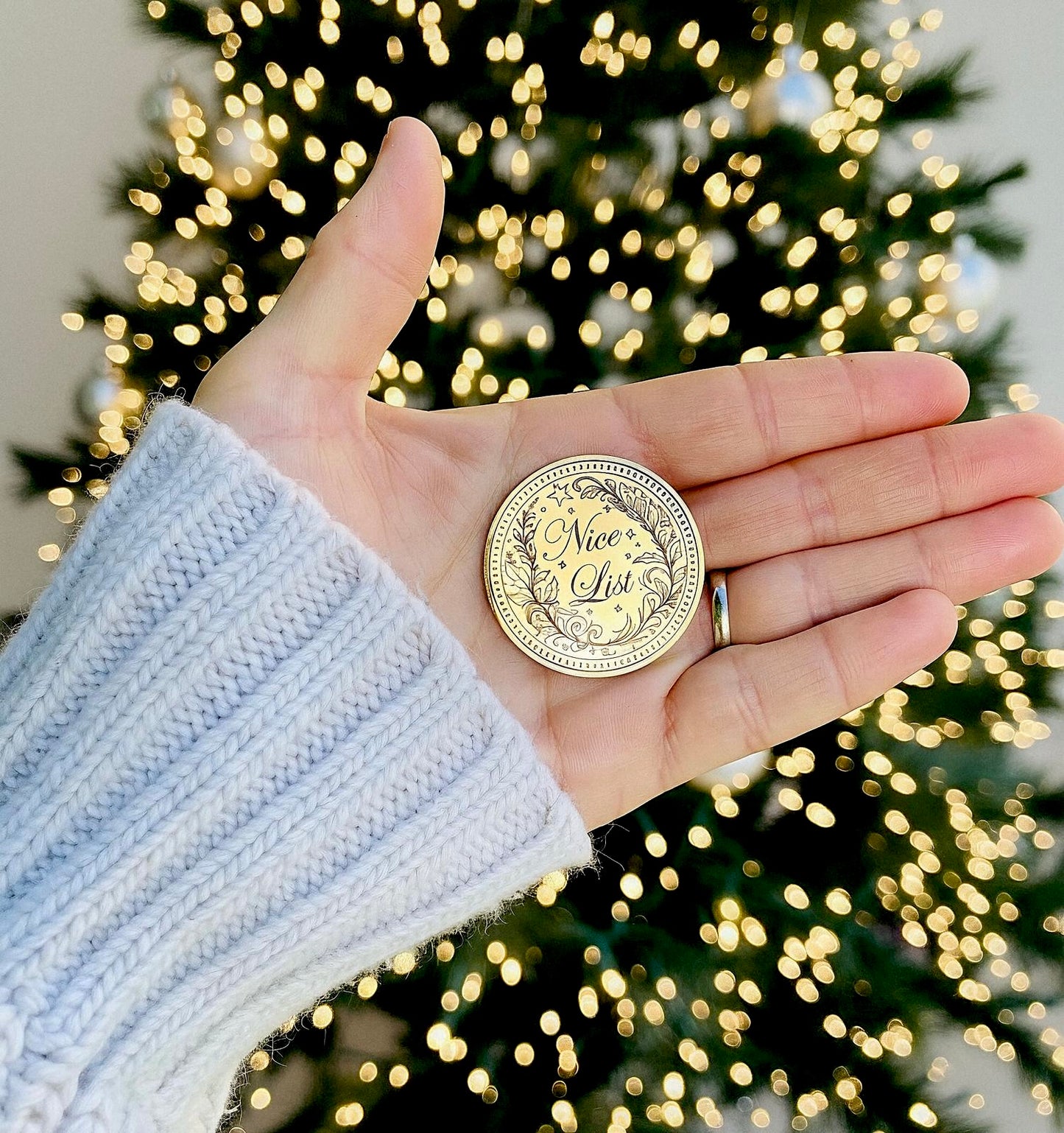 Santa Nice List Coin: North Pole Treasury™ Collection! Christmas Santa Coin for leaving as a Stocking Filler or Christmas Eve Box idea