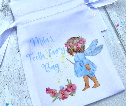 PERSONALISED Tooth Fairy Bag- Loose Tooth Fairy Bag for children to leave teeth in OR for Tooth Fairy gifts to be left in