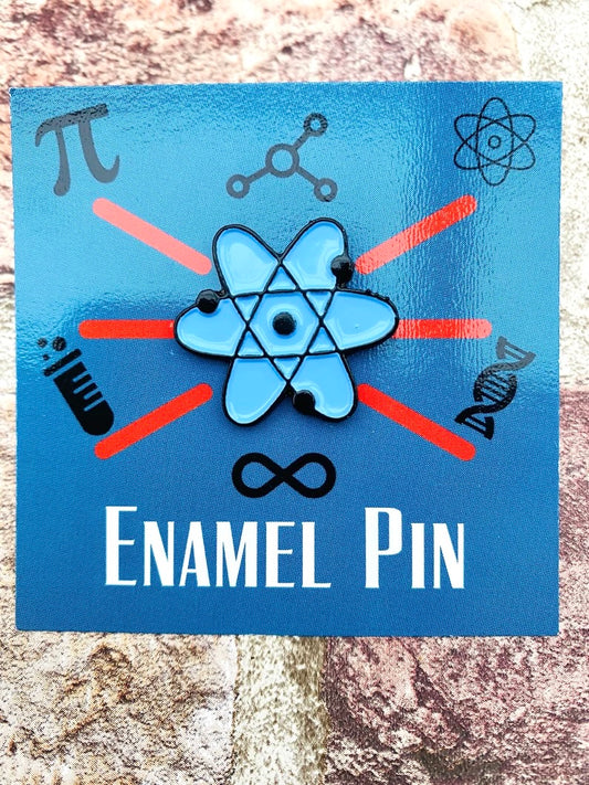 Personalised Science Enamel Pin (Chemistry, Physics)/ University Badge & waterproof stickers for laptops! Scientist- chemist- physicist gift