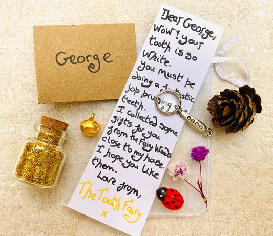 Tooth Fairy Gift Set- Tooth Fairy Letter with Fairy Dust