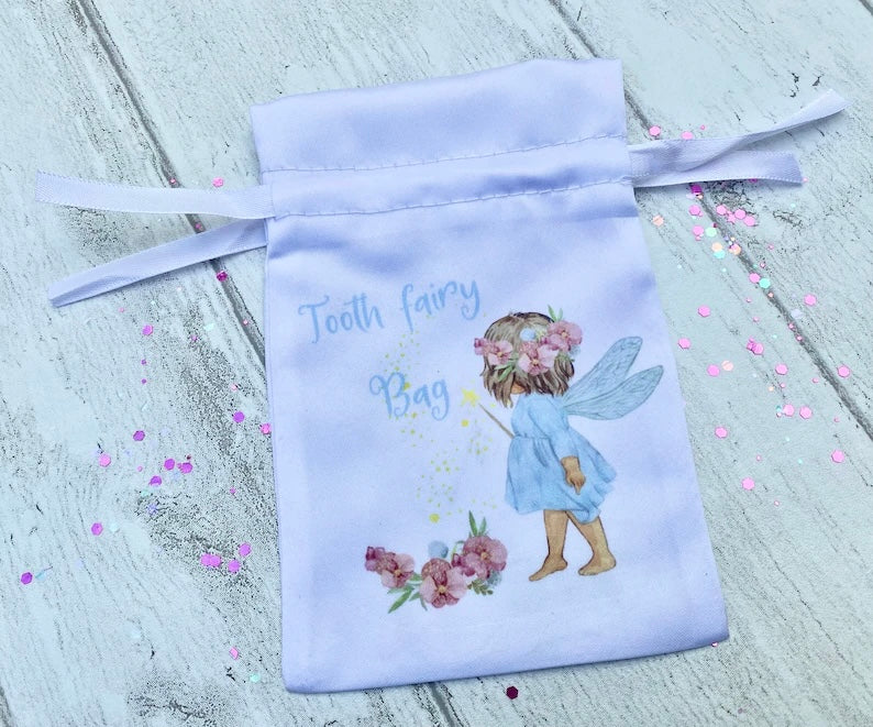 PERSONALISED Tooth Fairy Bag- Loose Tooth Fairy Bag for children to leave teeth in OR for Tooth Fairy gifts to be left in