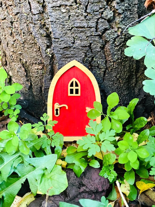Painted Tooth Fairy Door- with gifts from the Tooth Fairy