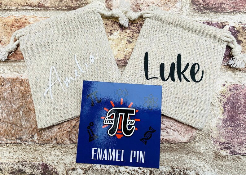 Maths Inspire Enamel Pin for maths student, teacher badge gift, end of term present, starting university, back to school gift math student