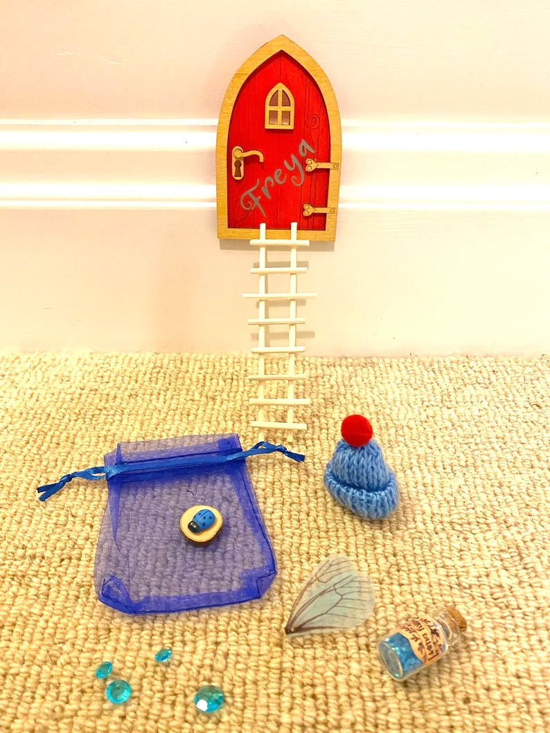 Painted Tooth Fairy Door- with gifts from the Tooth Fairy