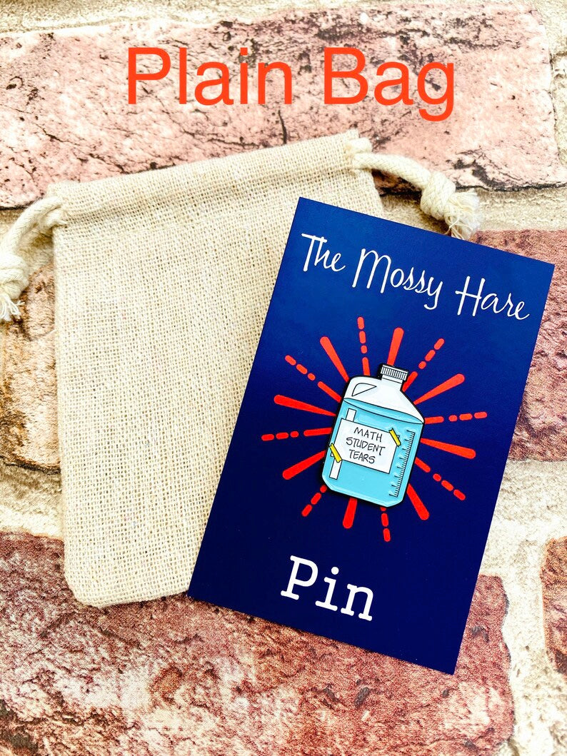 Maths Enamel Pin for maths student, teacher badge gift, end of term present, starting university, back to school gift math student