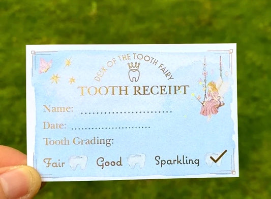 5 Tooth Fairy Receipts- Tooth Collection Receipts (Woodland Fairy Style)