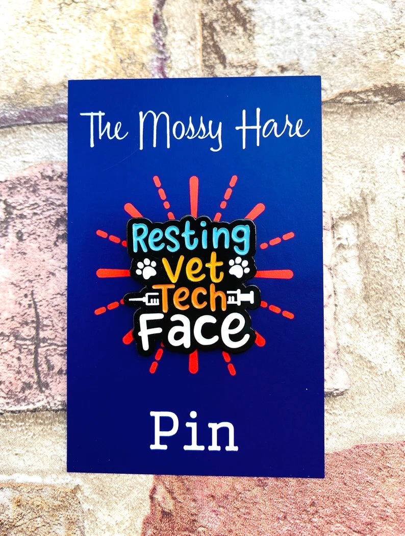 Vet Enamel Pin- Vet Badge- Veterinary Nurse Enamel Pin Lapel