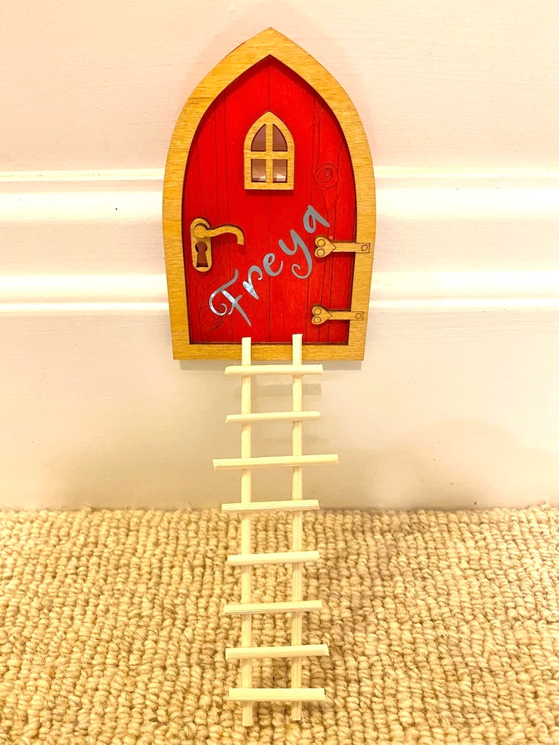 Painted Tooth Fairy Door- with gifts from the Tooth Fairy
