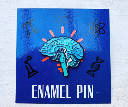 Science- Biology Enamel Pin / University Badge & waterproof stickers for laptops! Scientist- chemist- physicist gift box