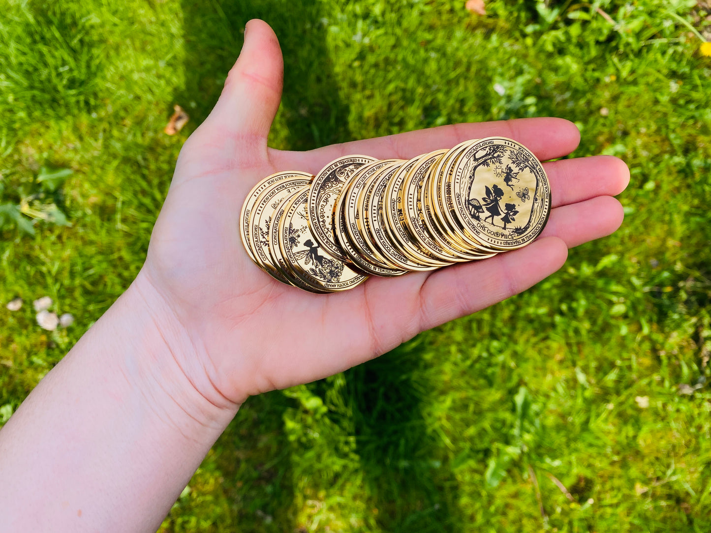 20 Tooth Fairy Gold Coins- one for Every Tooth! Tooth Fairy Gift, Fairy Coins, First Lost Tooth, Tooth Letter