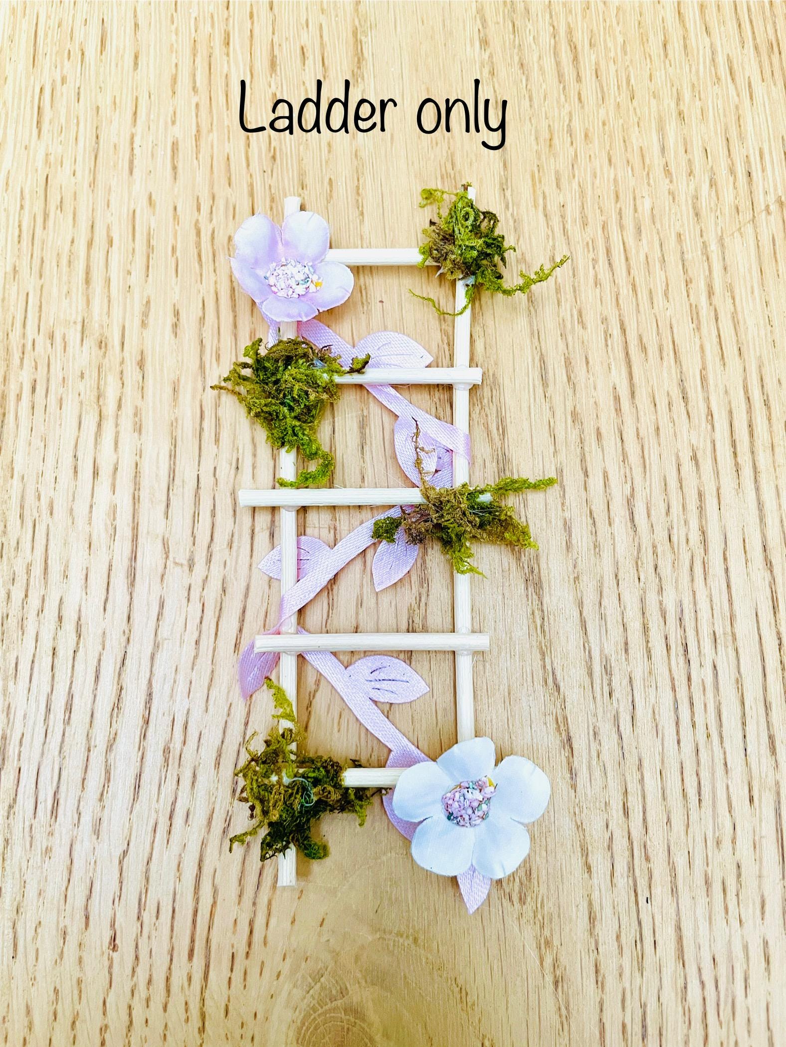 DDeluxe Opening FAIRY DOOR with Glowing Windows, Ladder & Fairy Postbox for Fairy Bedroom Decor. Fairy Door Key. Fairy Birthday Gift __etsy:7507553552