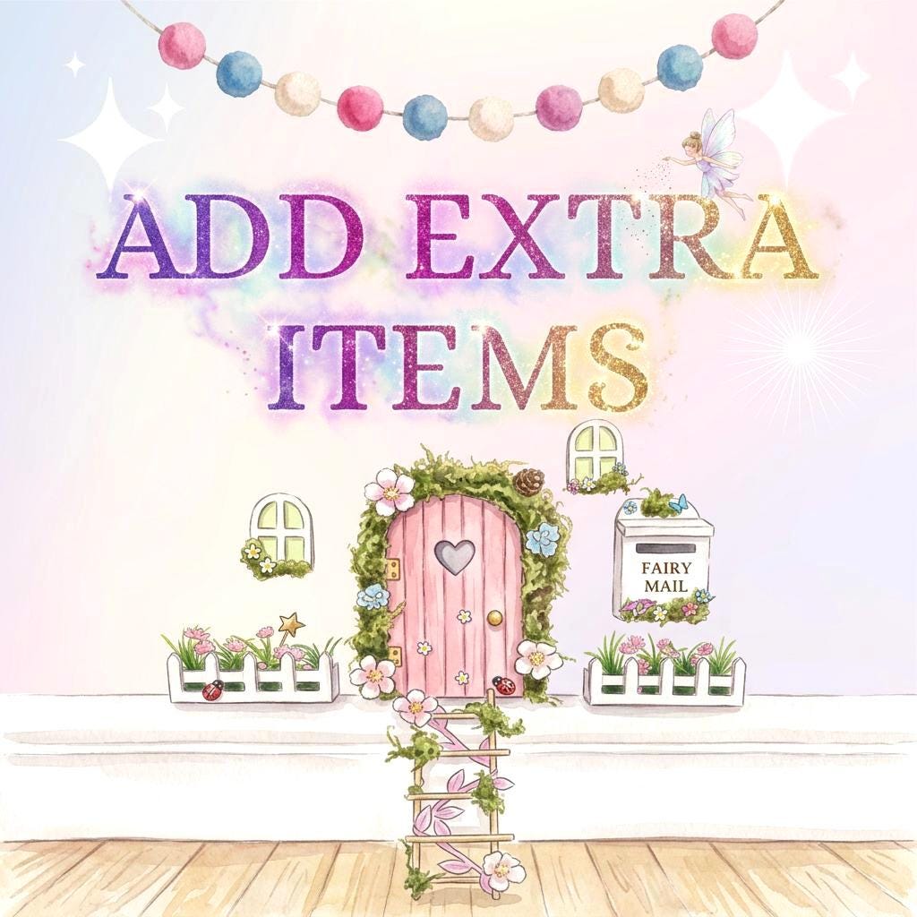 DDeluxe Opening FAIRY DOOR with Glowing Windows, Ladder & Fairy Postbox for Fairy Bedroom Decor. Fairy Door Key. Fairy Birthday Gift __etsy:7904253917