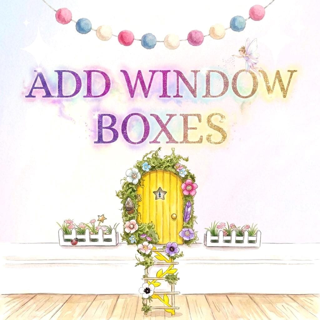 Deluxe Opening FAIRY DOOR with Glowing Windows | Fairy Postbox & Ladder | Fairy Door Key |Woodland Fairy Bedroom Decor | Fairy Birthday Gift __etsy:8075677079