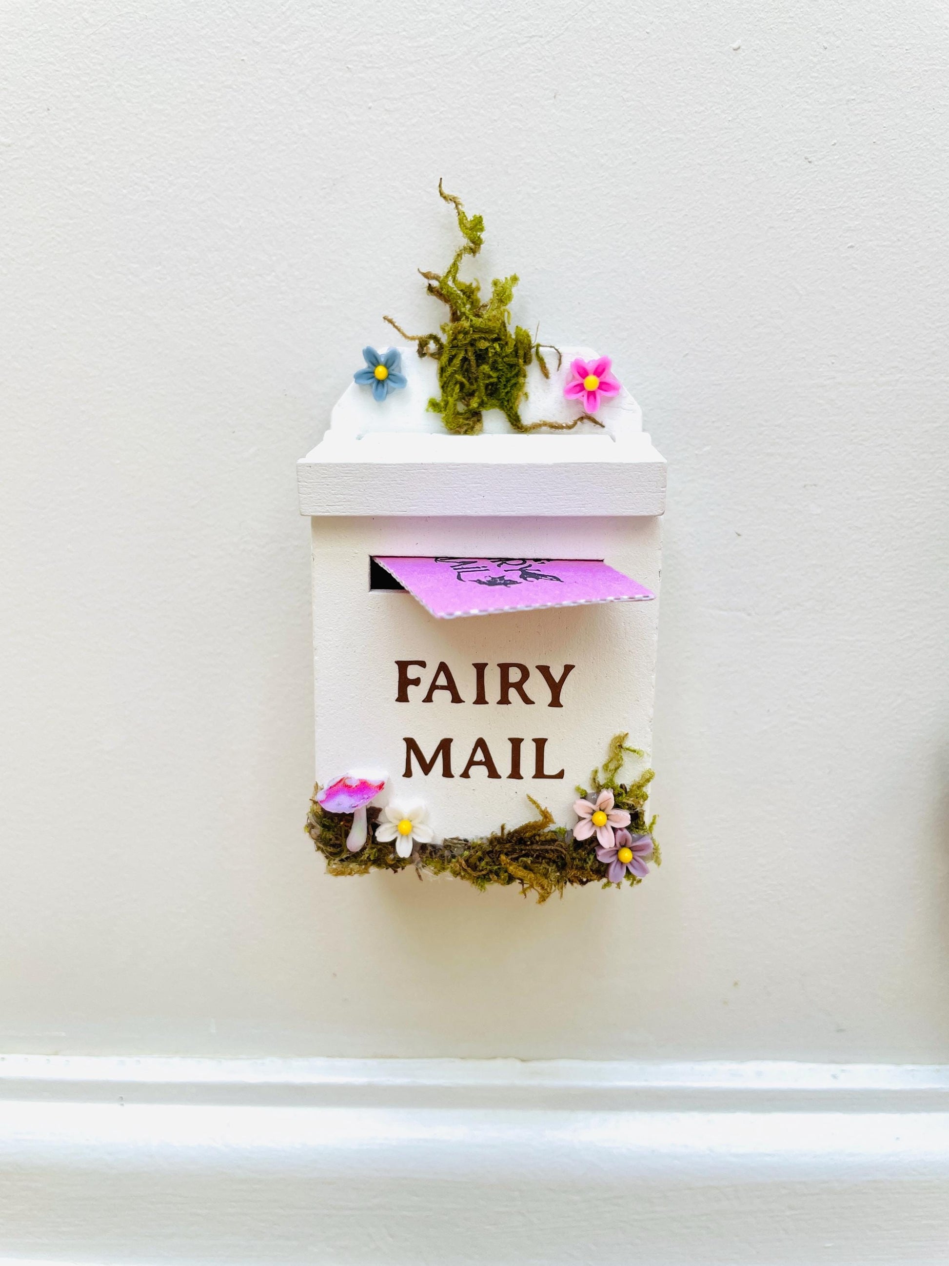 Deluxe Opening FAIRY DOOR with Ladder & Fairy Postbox for Fairy Bedroom. Crystal Fairy Door- Fairy Birthday Gift