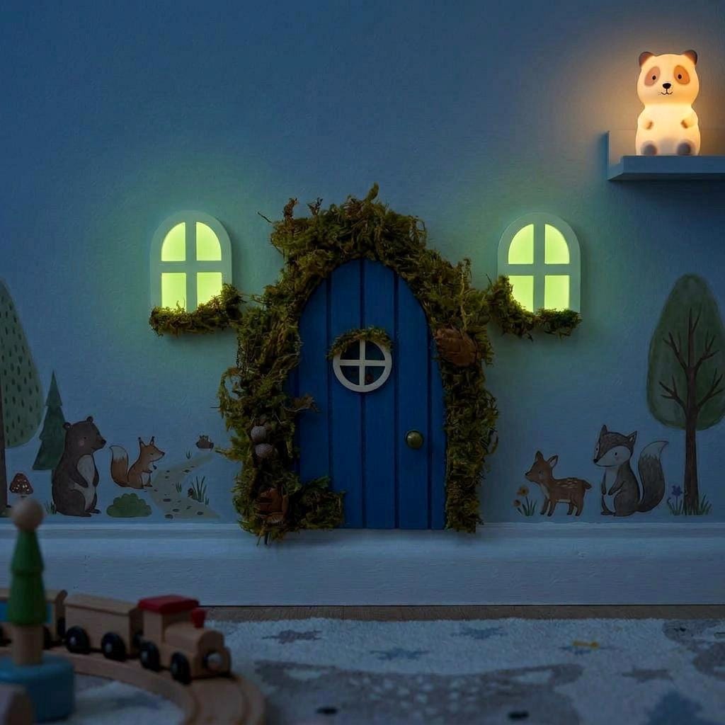 Deluxe Opening FAIRY DOOR with Ladder & Fairy Postbox for Fairy Bedroom. Fairy Birthday Gift