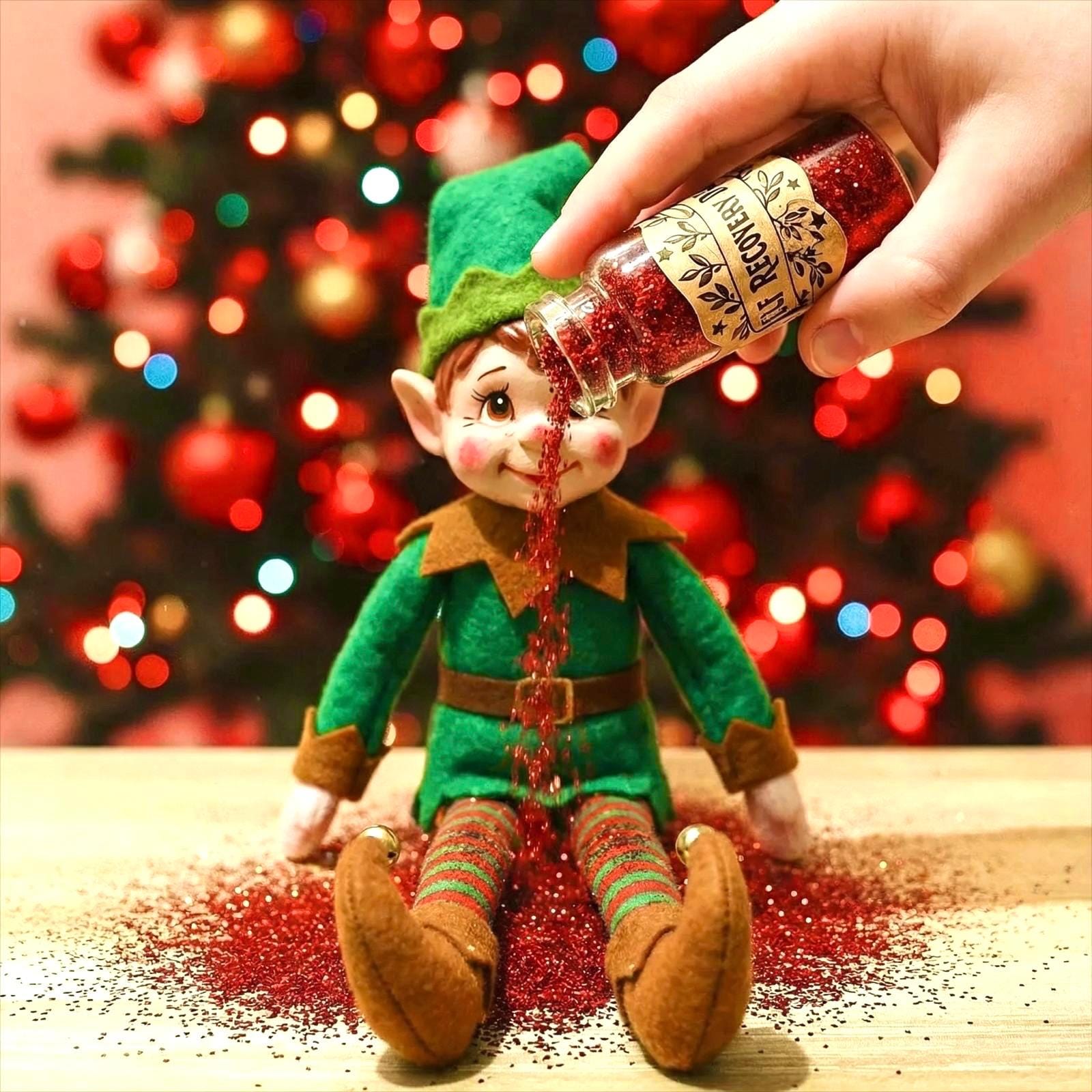 ELF RECOVERY Dust mini bottles- Revitalise your touched Elf! Stocking Filler, Christmas Eve Box gift - Elf Dust __etsy:7683558910