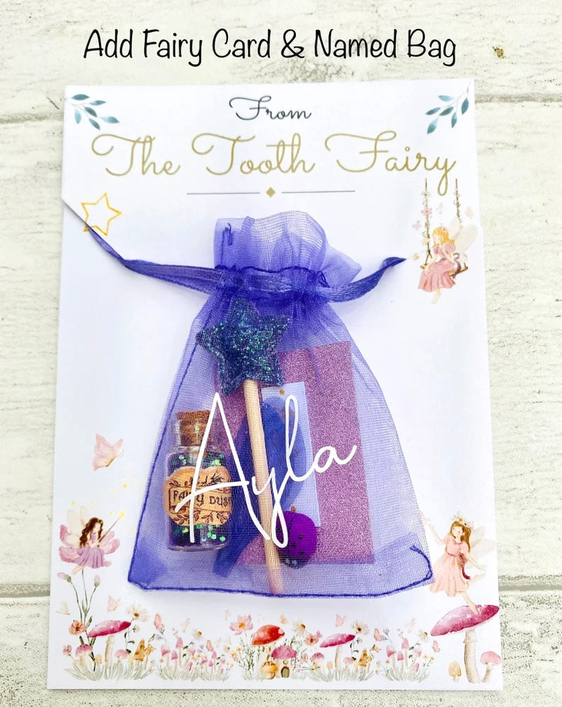 Tooth Fairy Kit- Tooth Fairy Letter, Gifts & Fairy Dust