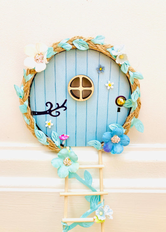 FAIRY DOOR with Ladder, Fairy Bench and Postbox for Fairy Bedroom