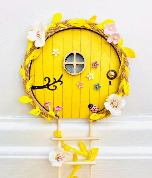 FAIRY DOOR with Ladder, Fairy Bench and Postbox for Fairy Bedroom