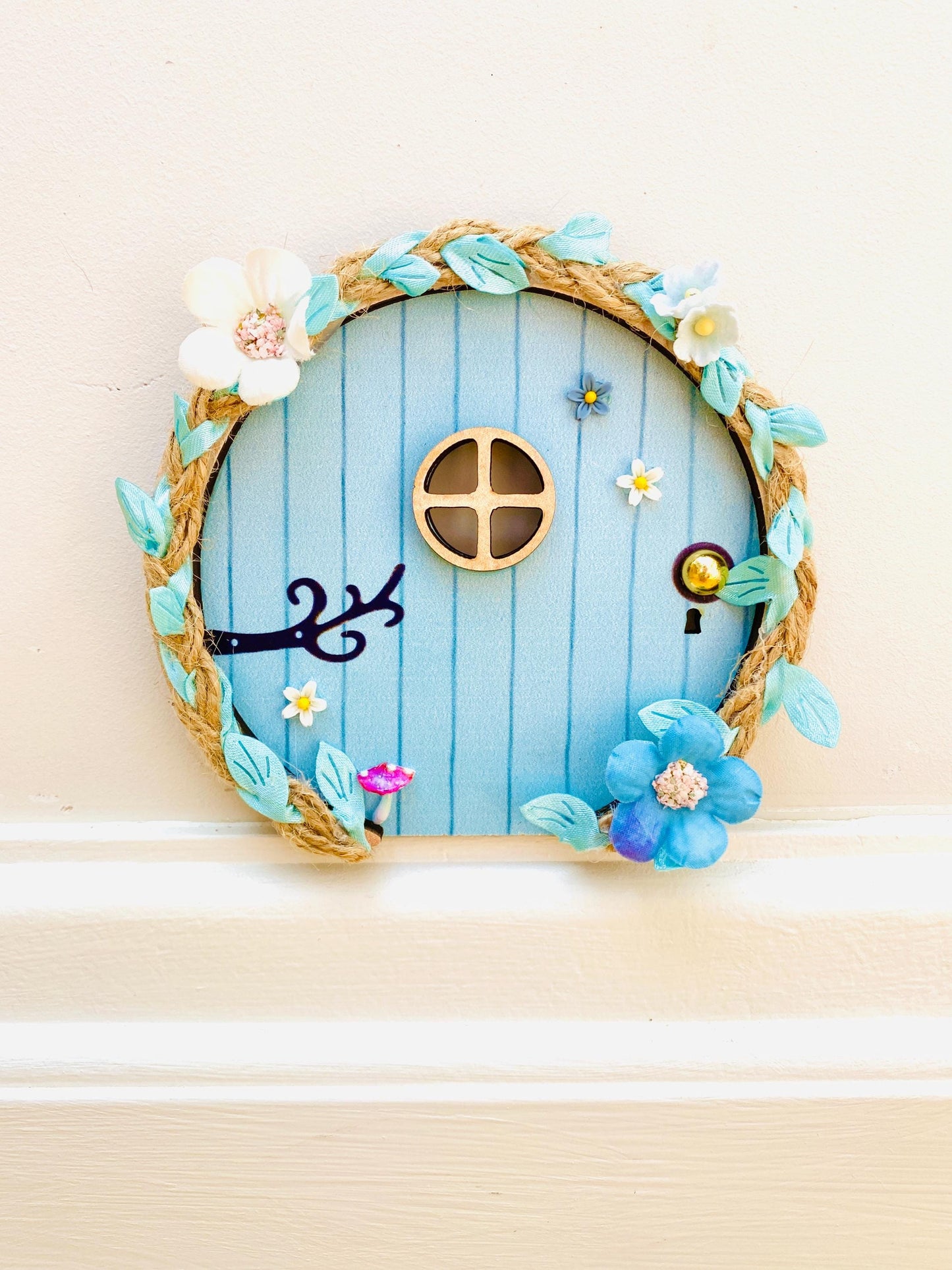 FAIRY DOOR with Ladder, Fairy Bench and Postbox for Fairy Bedroom