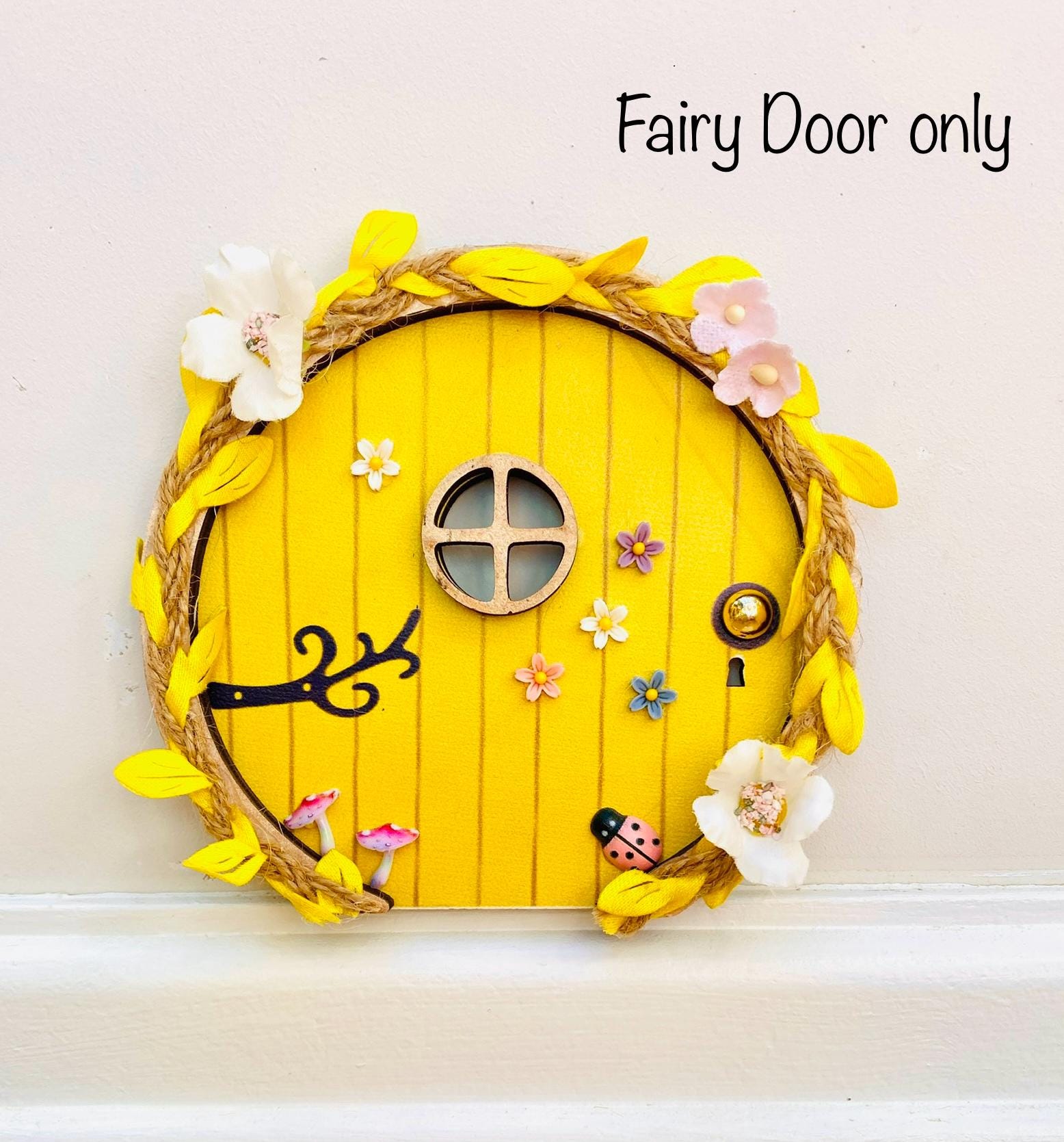 FAIRY DOOR with Ladder, Fairy Bench and Postbox for Fairy Bedroom