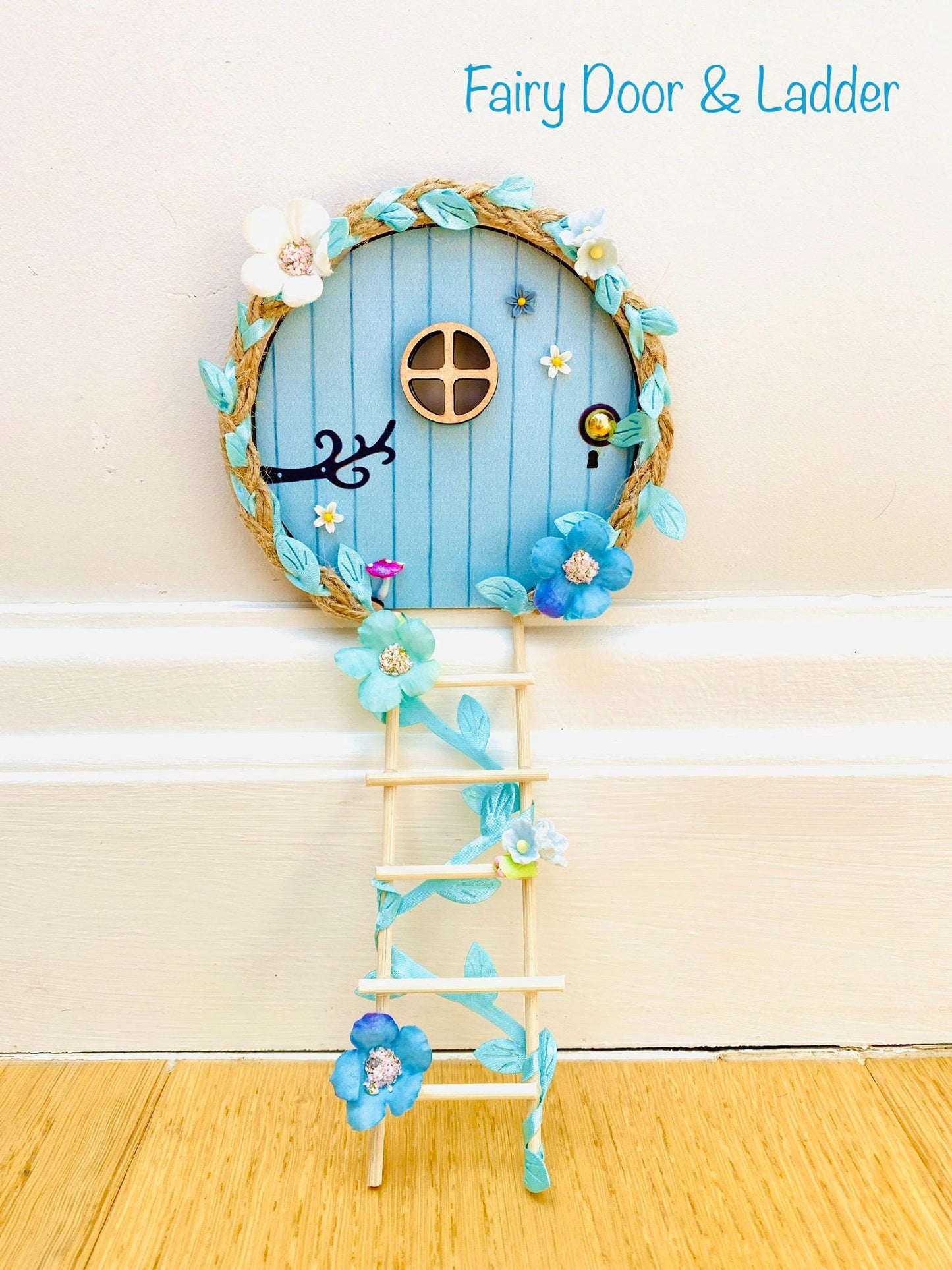 FAIRY DOOR with Ladder, Fairy Bench and Postbox for Fairy Bedroom
