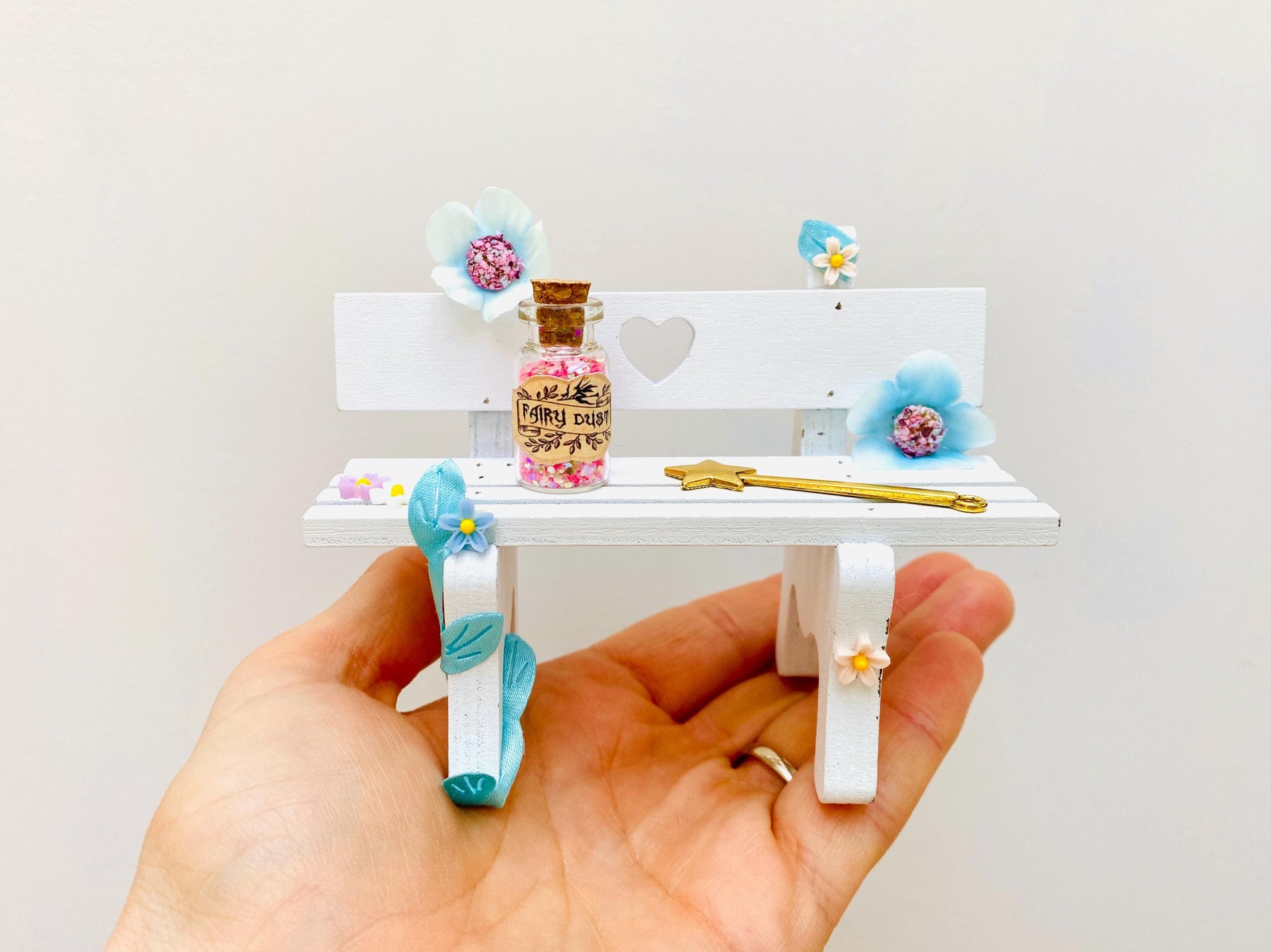 FAIRY DOOR with Ladder, Fairy Bench and Postbox for Fairy Bedroom