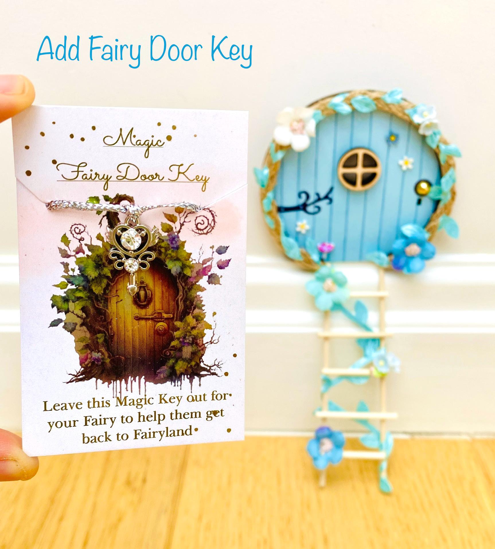 FAIRY DOOR with Ladder, Fairy Bench and Postbox for Fairy Bedroom