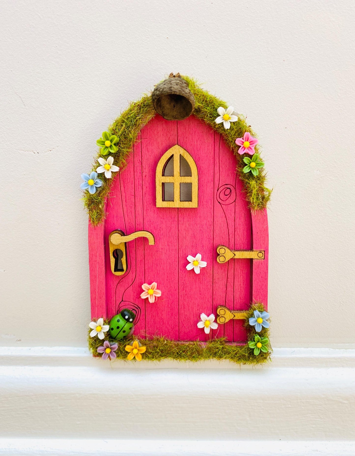 FAIRY DOOR with Ladder & Fairy Bench for Fairy Bedroom! Fairy Birthday Gift