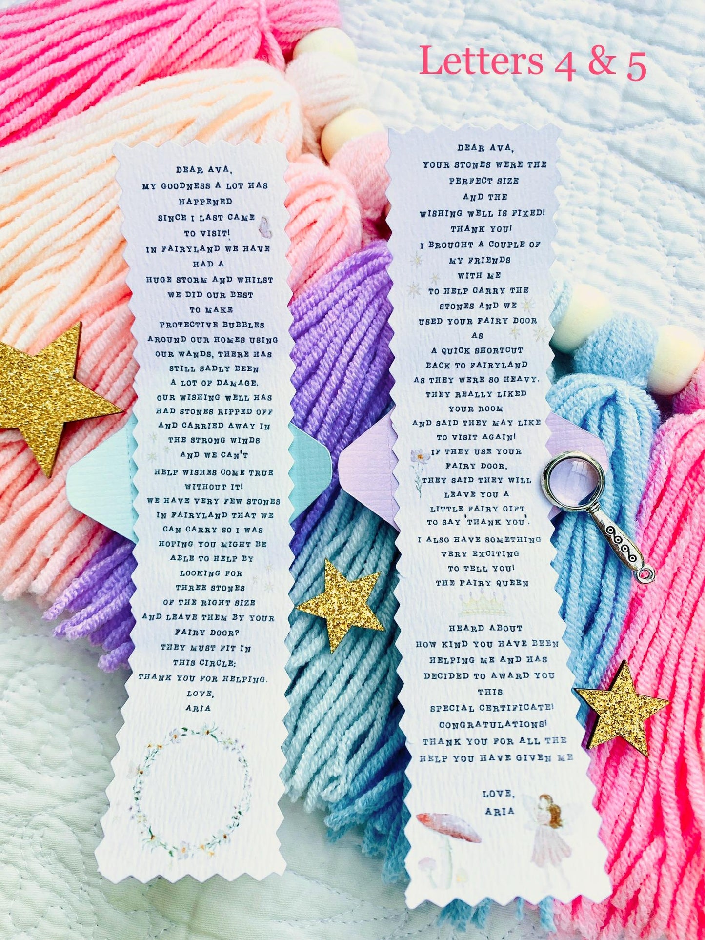FAIRY POSTBOX with Fairy Letters for Fairy Bedroom! Personalised Fairy Mail delivered to your child - Fairyland’s Wishing Well (Adventure 1)