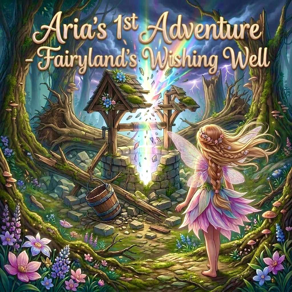 FAIRY POSTBOX with Fairy Letters for Fairy Bedroom! Personalised Fairy Mail delivered to your child - Fairyland’s Wishing Well (Adventure 1)