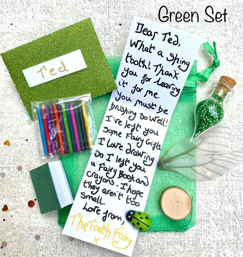 Tooth Fairy Gift Set- Tooth Fairy Letter with Fairy Dust