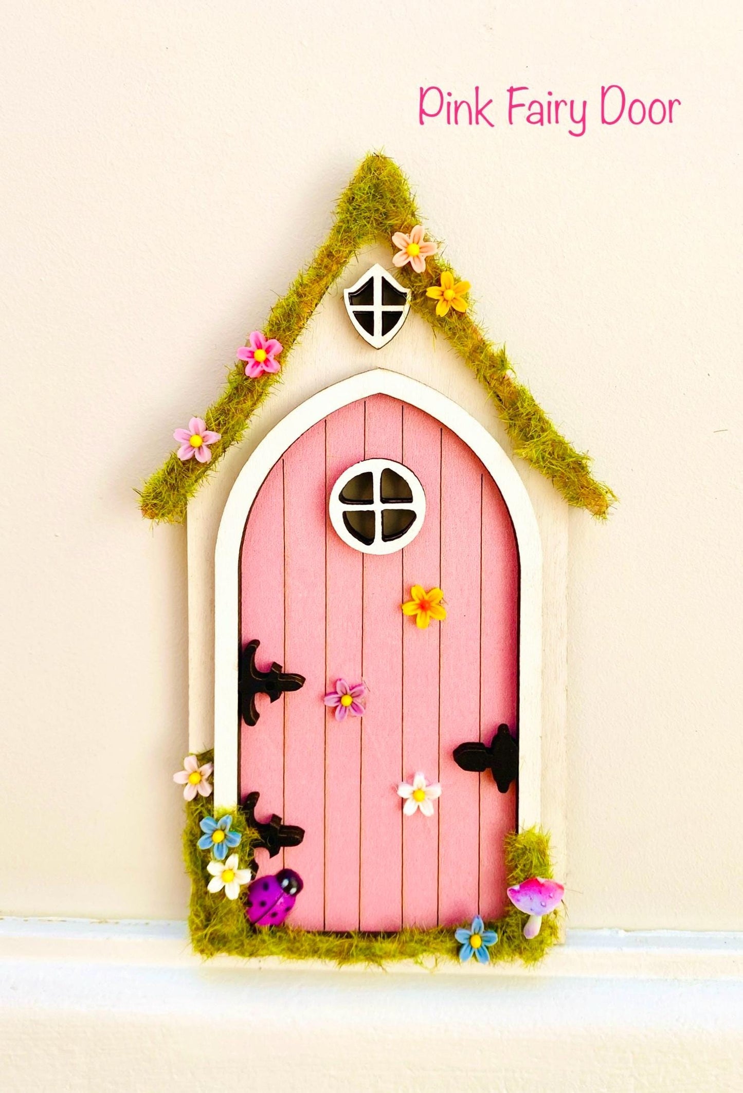 Fairy Door FAIRY HOUSE- with Ladder & Fairy Bench for Fairy Bedroom