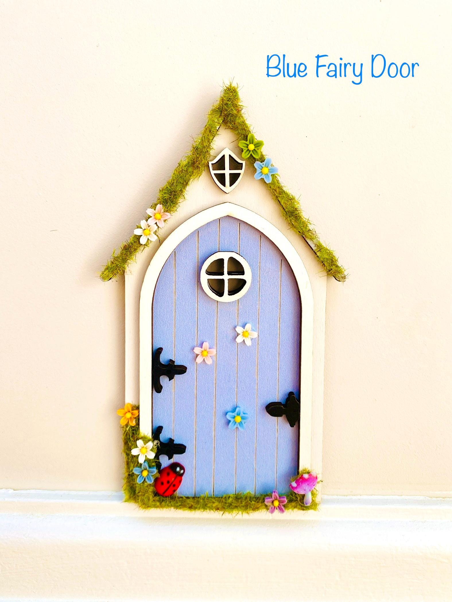 Fairy Door FAIRY HOUSE- with Ladder & Fairy Bench for Fairy Bedroom