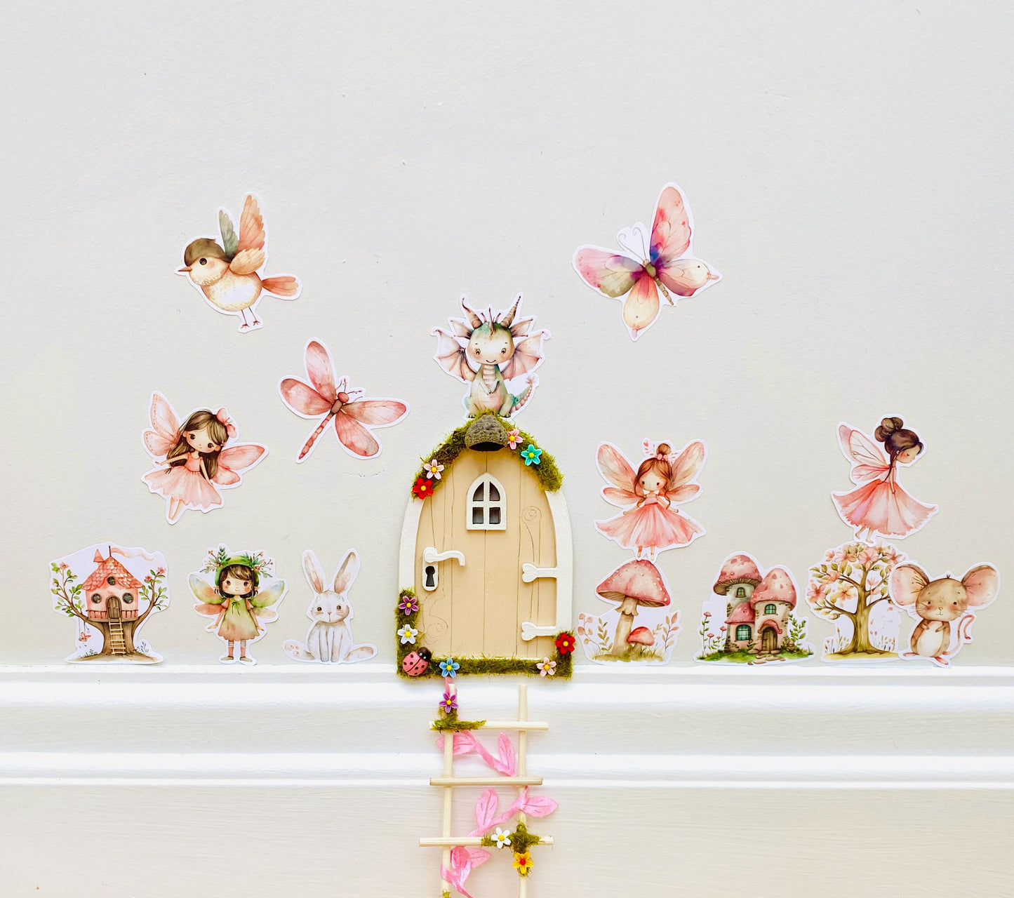 Fairy Door LIGHTS & STICKERS - Decorate your Fairy Door with Accessories for Fairy Bedroom! Fairy Decor, Fairy Birthday Gift, Fairy Lights