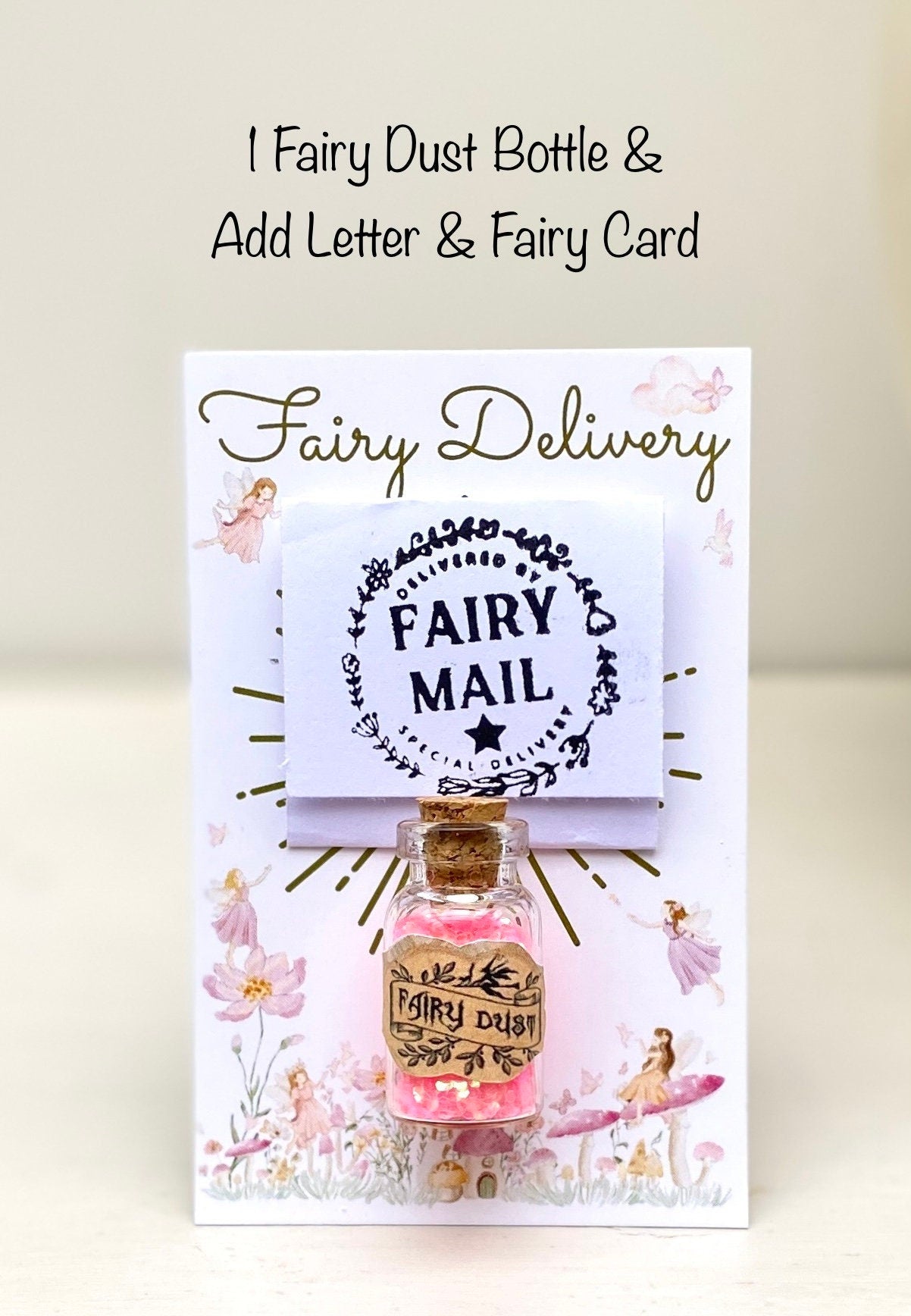 Fairy Dust Bottles - Pixie Dust Bottles- perfect gift from the Tooth Fairy, Party Bag Fillers- mini glass Fairy Dust Glitter Bottles
