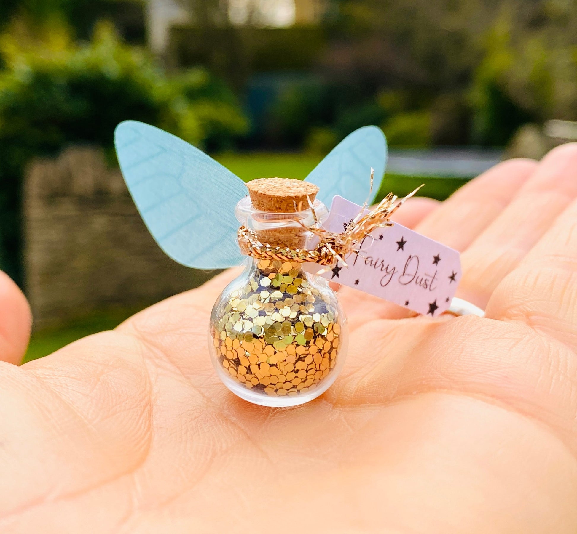Fairy Dust Bottles perfect gift from the Dummy Fairy or Tooth Fairy -Fairy Party Bag Fillers / Wedding Favours -mini Fairy Dust Bottles