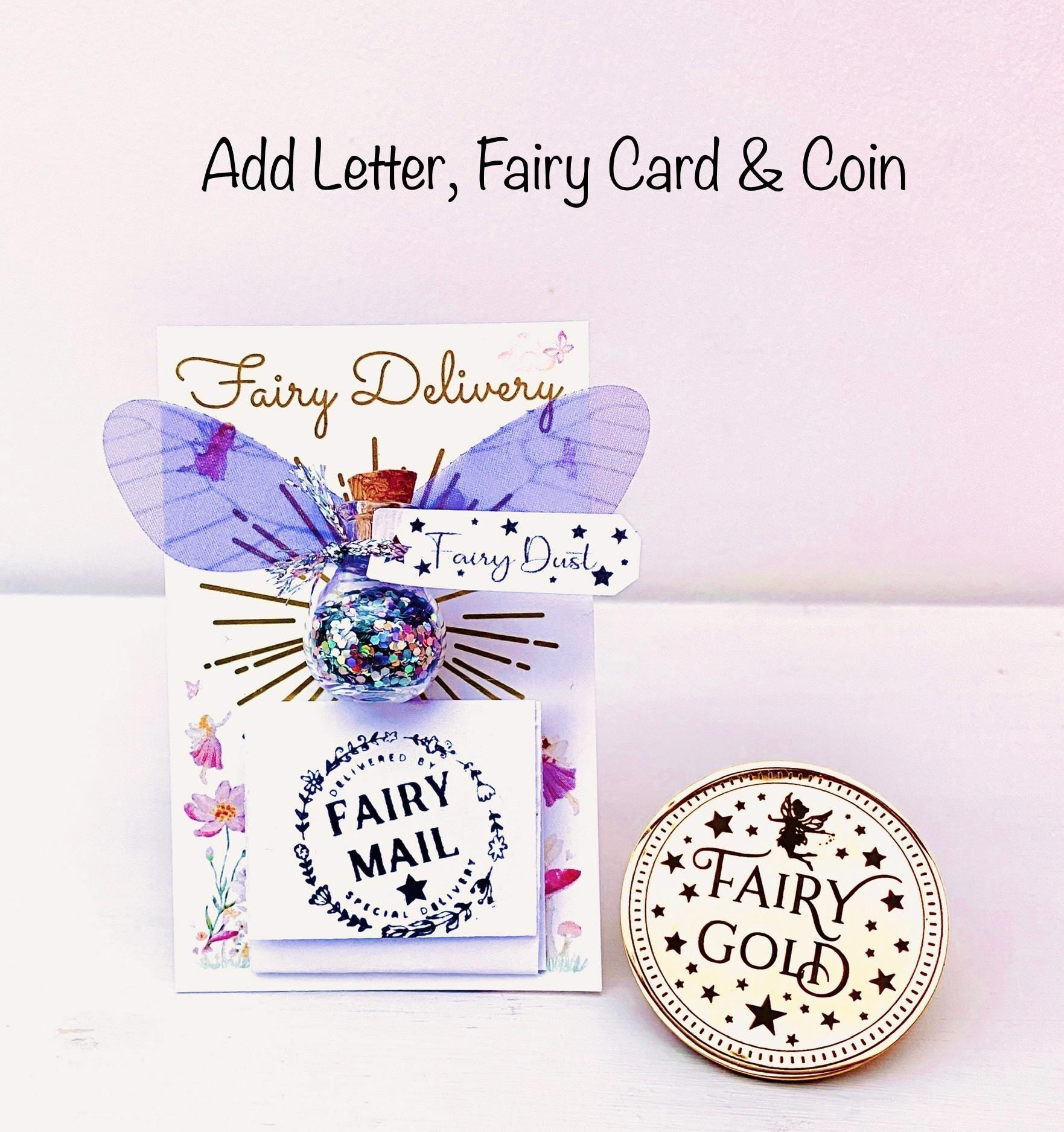 Fairy Dust Bottles perfect gift from the Dummy Fairy or Tooth Fairy -Fairy Party Bag Fillers / Wedding Favours -mini Fairy Dust Bottles