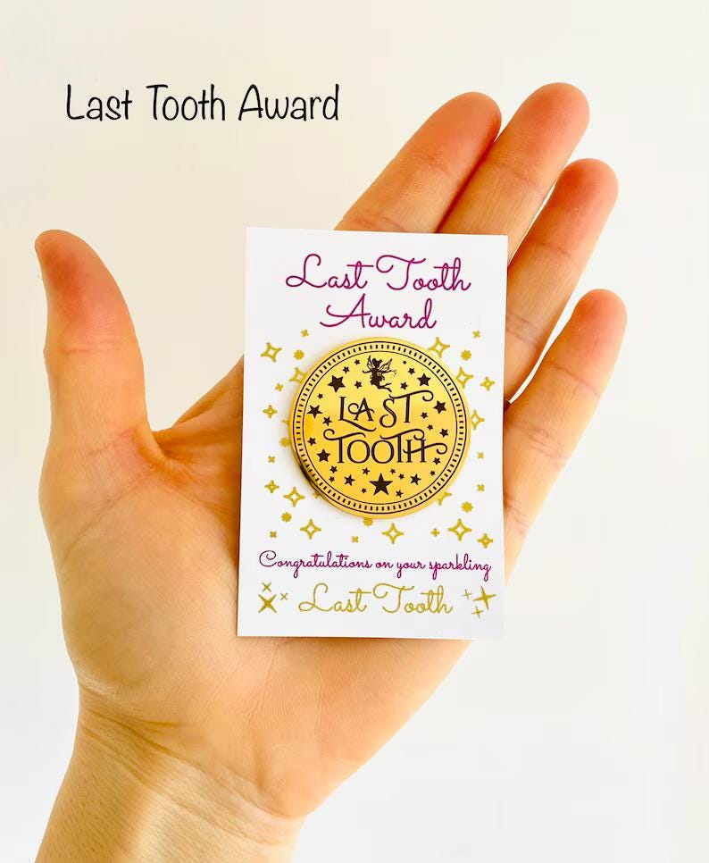 Final Milk Tooth Fairy, Last Baby Tooth Fairy - Final Tooth Collection Fairy Set- Tooth Fairy Gifts - Last Tooth Collection __etsy:7761320741
