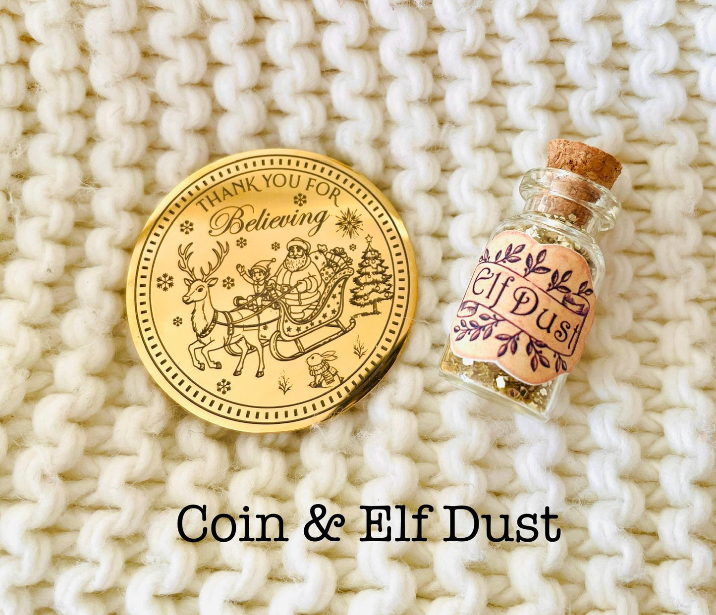 GOODBYE ELF Leaving Gift! Leave this Christmas Coin from your Christmas Elf when it’s time to go! Santa Gold Coin Honorary Elf™ Collection