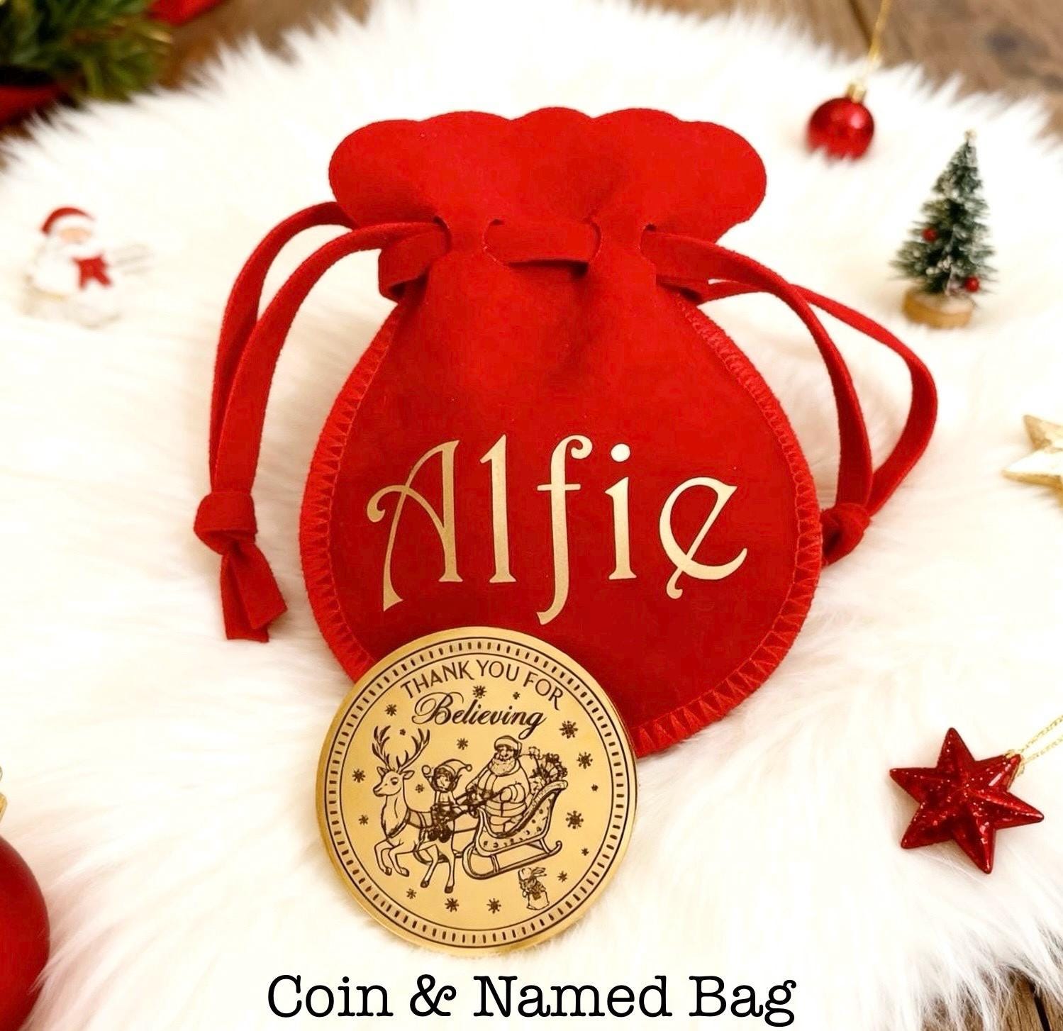 GOODBYE ELF Leaving Gift! Leave this Christmas Coin from your Christmas Elf when it’s time to go! Santa Gold Coin Honorary Elf™ Collection