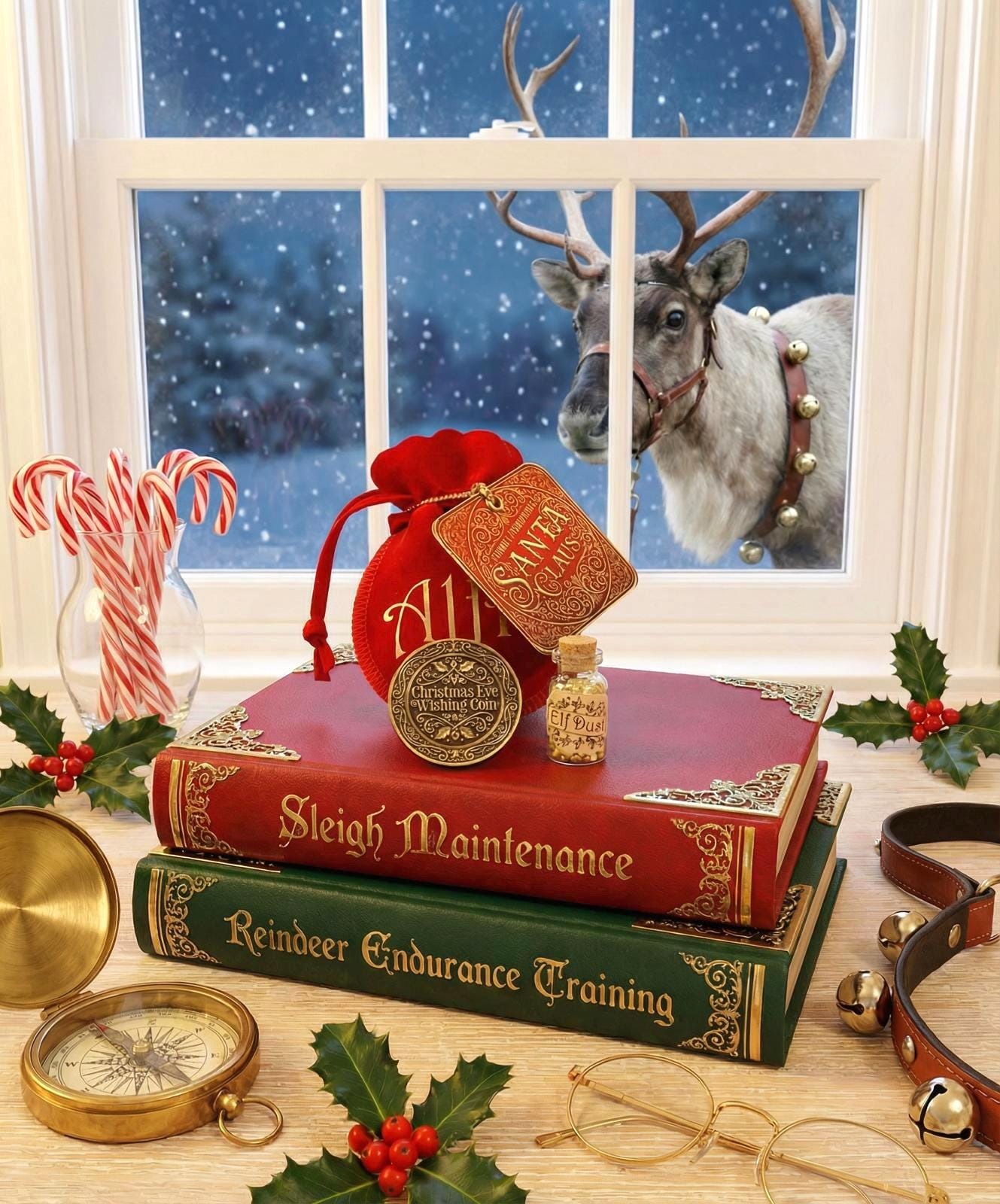 HONORARY ELF™ Coin- Christmas Eve Wishing Coin | Official Christmas keepsake - The Mossy Hare Honorary Elf™ Collection __etsy:7427333682