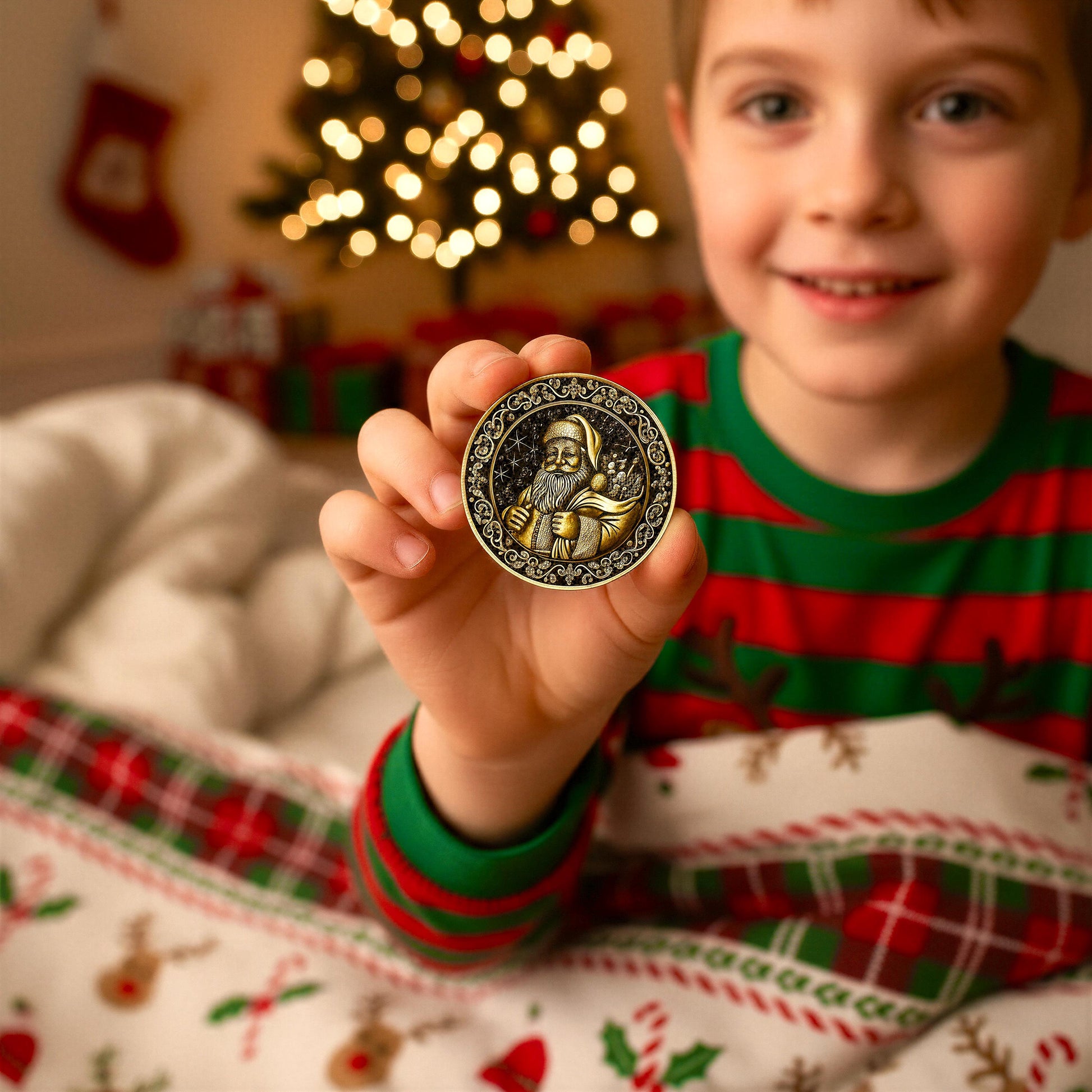 HONORARY ELF™ Coin- Christmas Eve Wishing Coin | Official Christmas keepsake - The Mossy Hare Honorary Elf™ Collection __etsy:7416968238